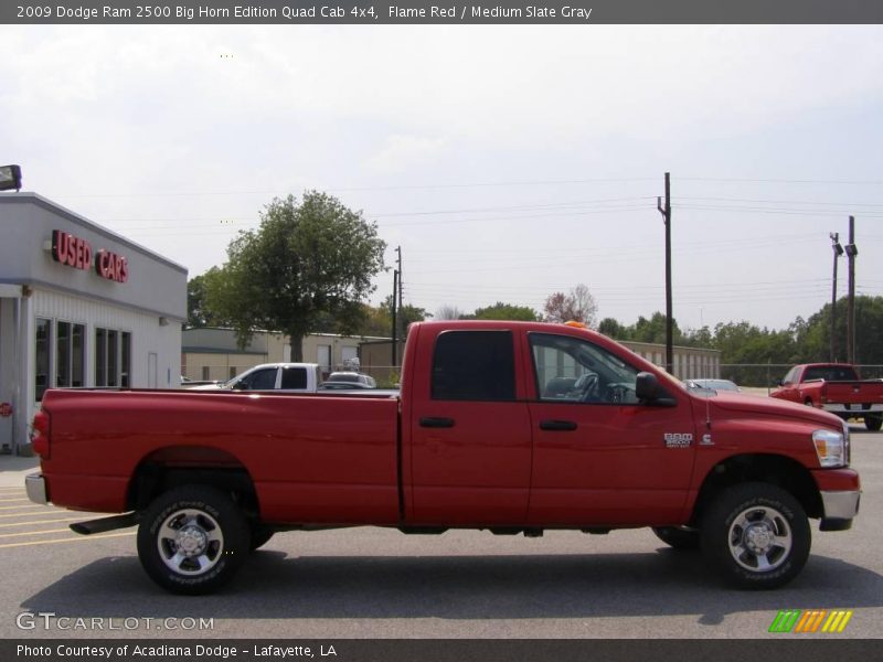Flame Red / Medium Slate Gray 2009 Dodge Ram 2500 Big Horn Edition Quad Cab 4x4