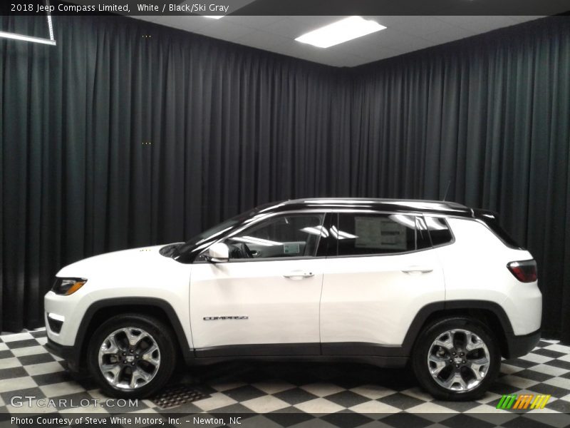 White / Black/Ski Gray 2018 Jeep Compass Limited