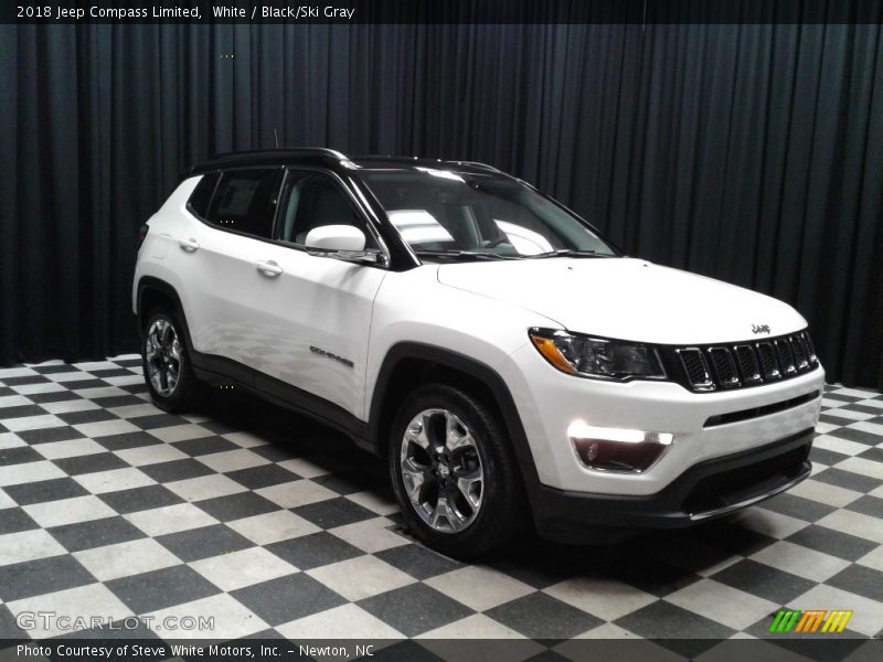 White / Black/Ski Gray 2018 Jeep Compass Limited