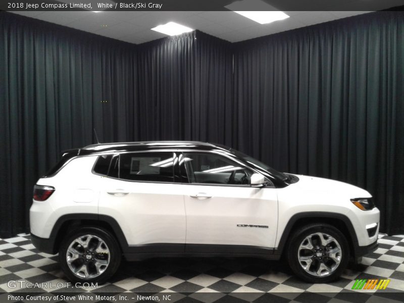 White / Black/Ski Gray 2018 Jeep Compass Limited
