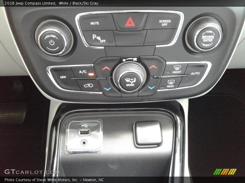 White / Black/Ski Gray 2018 Jeep Compass Limited