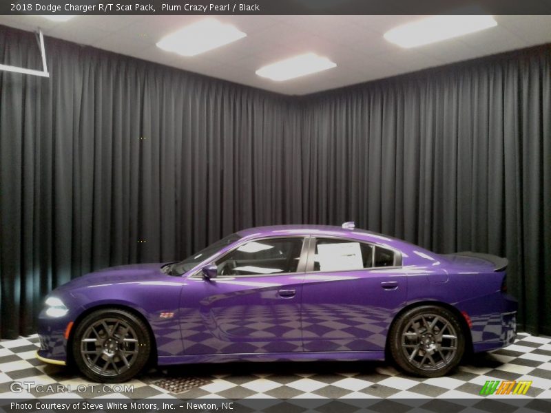 Plum Crazy Pearl / Black 2018 Dodge Charger R/T Scat Pack