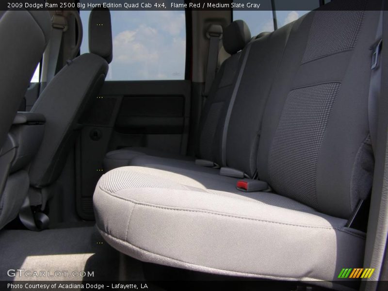 Flame Red / Medium Slate Gray 2009 Dodge Ram 2500 Big Horn Edition Quad Cab 4x4