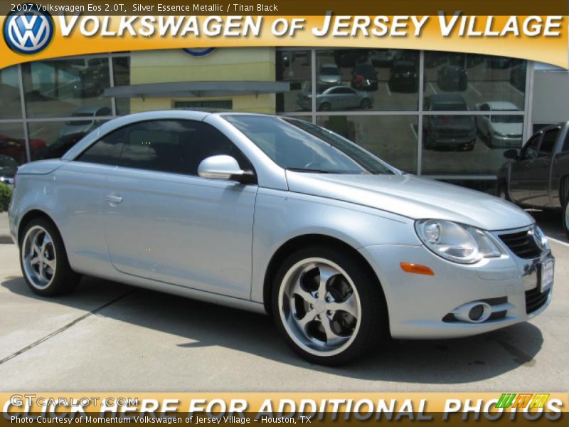 Silver Essence Metallic / Titan Black 2007 Volkswagen Eos 2.0T