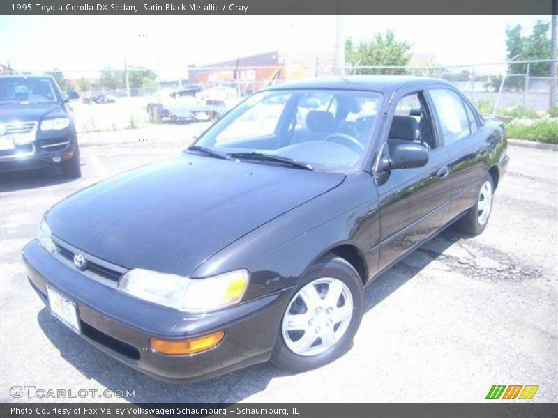 Satin Black Metallic / Gray 1995 Toyota Corolla DX Sedan