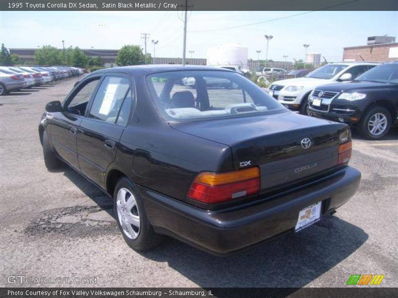 Satin Black Metallic / Gray 1995 Toyota Corolla DX Sedan