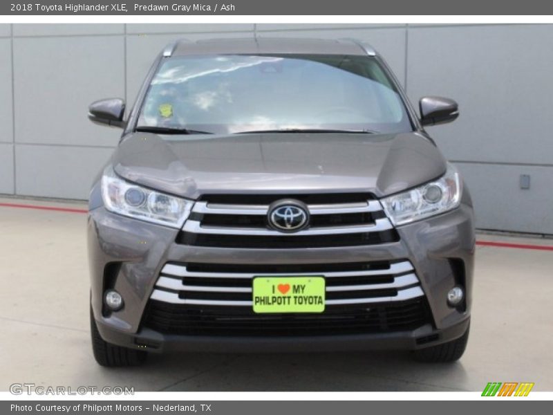 Predawn Gray Mica / Ash 2018 Toyota Highlander XLE