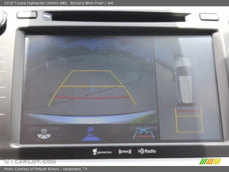Blizzard White Pearl / Ash 2018 Toyota Highlander Limited AWD