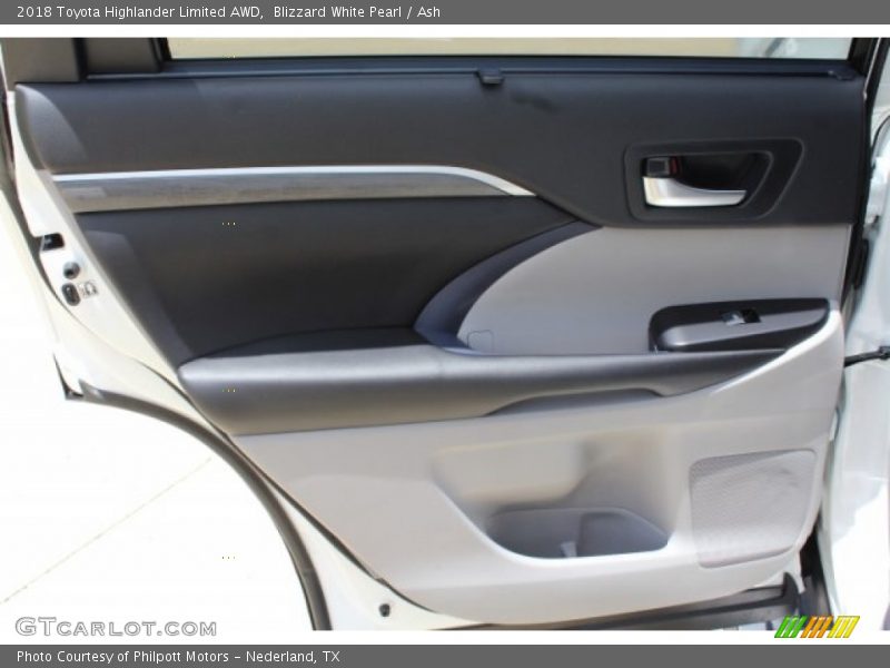 Blizzard White Pearl / Ash 2018 Toyota Highlander Limited AWD