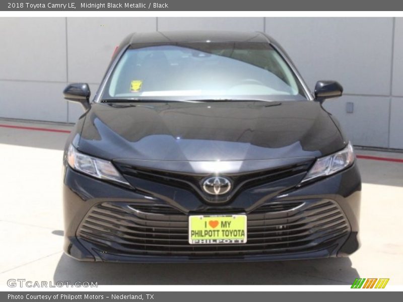 Midnight Black Metallic / Black 2018 Toyota Camry LE