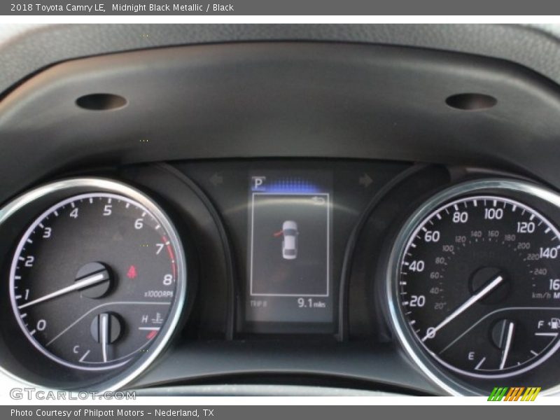 Midnight Black Metallic / Black 2018 Toyota Camry LE