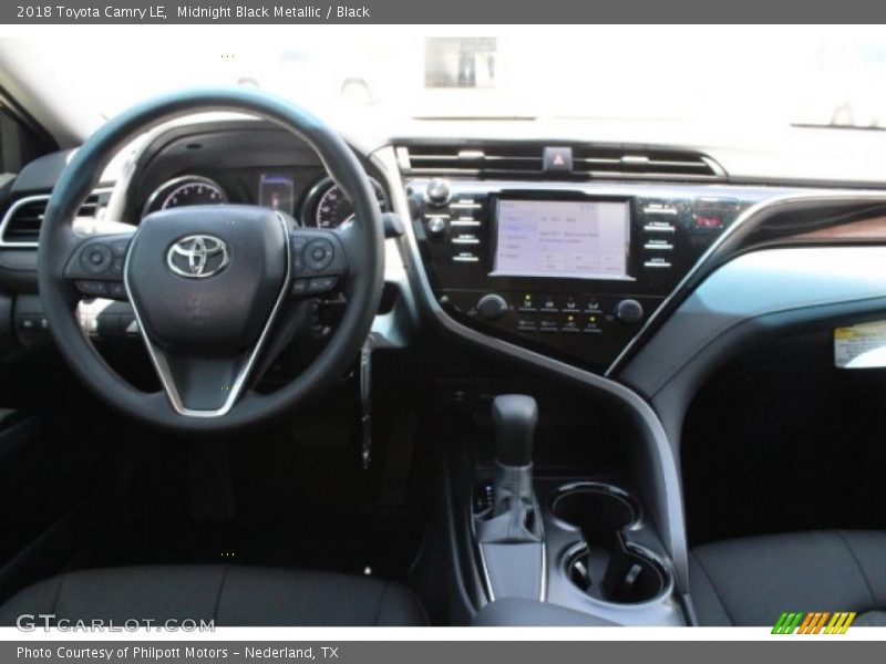 Midnight Black Metallic / Black 2018 Toyota Camry LE