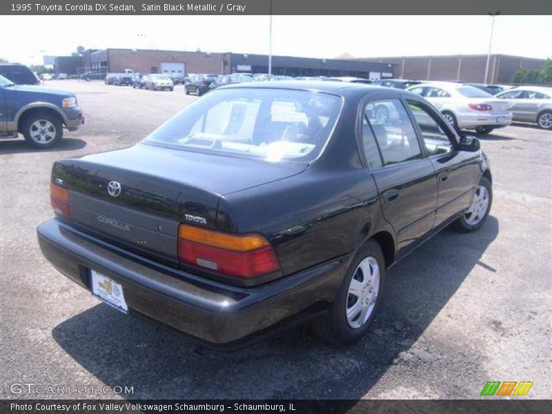 Satin Black Metallic / Gray 1995 Toyota Corolla DX Sedan
