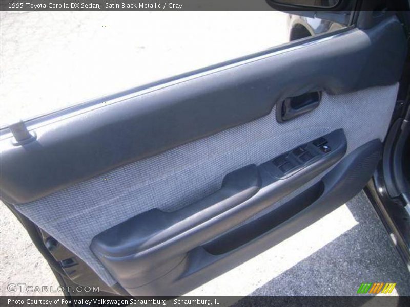 Satin Black Metallic / Gray 1995 Toyota Corolla DX Sedan