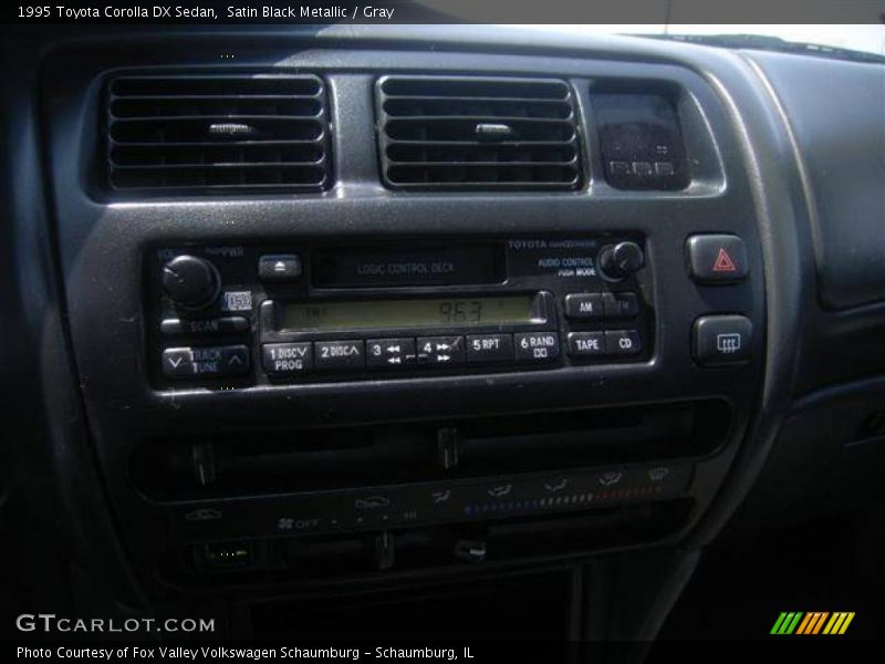 Satin Black Metallic / Gray 1995 Toyota Corolla DX Sedan