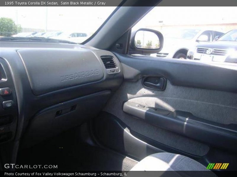 Satin Black Metallic / Gray 1995 Toyota Corolla DX Sedan