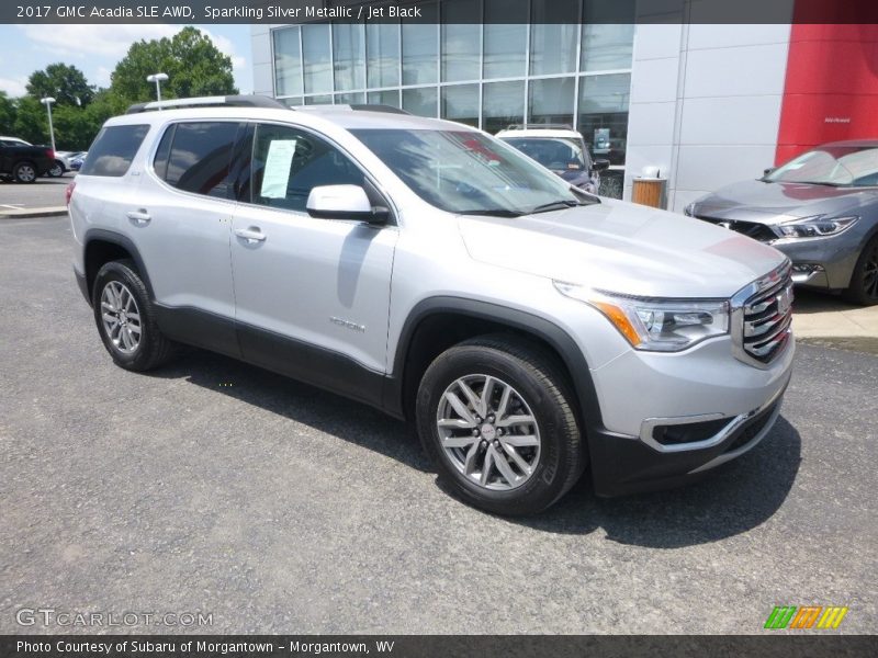 Sparkling Silver Metallic / Jet Black 2017 GMC Acadia SLE AWD