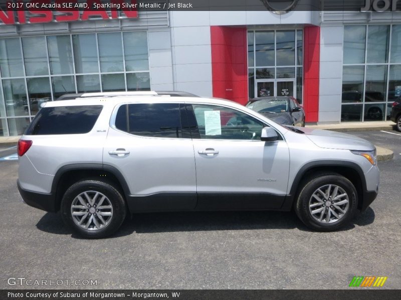 Sparkling Silver Metallic / Jet Black 2017 GMC Acadia SLE AWD