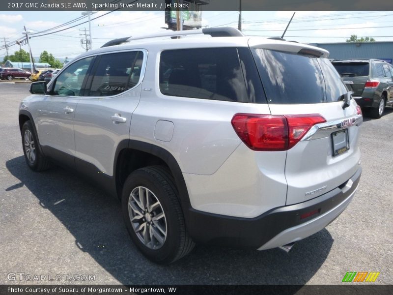 Sparkling Silver Metallic / Jet Black 2017 GMC Acadia SLE AWD