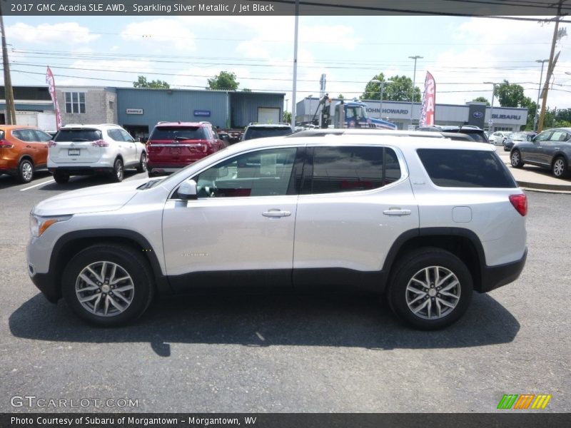Sparkling Silver Metallic / Jet Black 2017 GMC Acadia SLE AWD