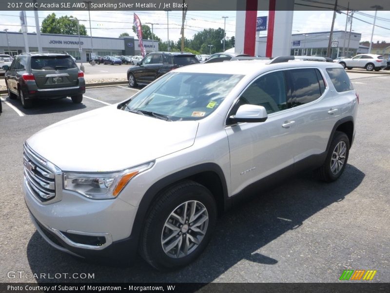 Sparkling Silver Metallic / Jet Black 2017 GMC Acadia SLE AWD