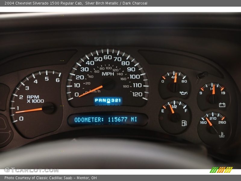 Silver Birch Metallic / Dark Charcoal 2004 Chevrolet Silverado 1500 Regular Cab