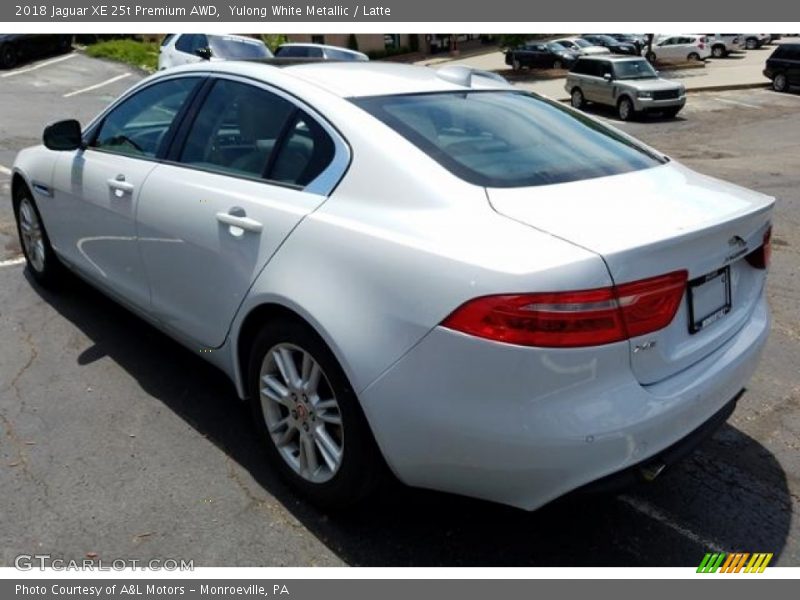 Yulong White Metallic / Latte 2018 Jaguar XE 25t Premium AWD