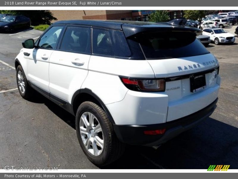 Fuji White / Lunar/Cirrus 2018 Land Rover Range Rover Evoque SE