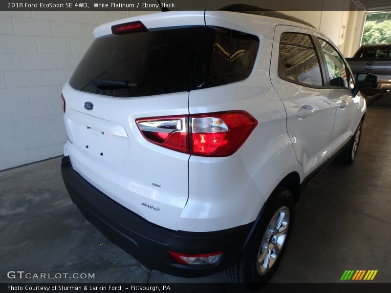 White Platinum / Ebony Black 2018 Ford EcoSport SE 4WD