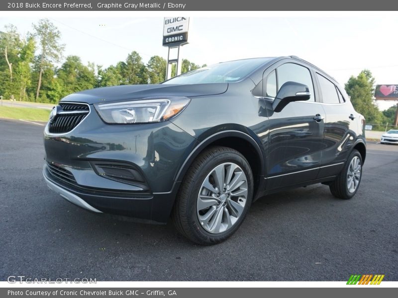 Graphite Gray Metallic / Ebony 2018 Buick Encore Preferred