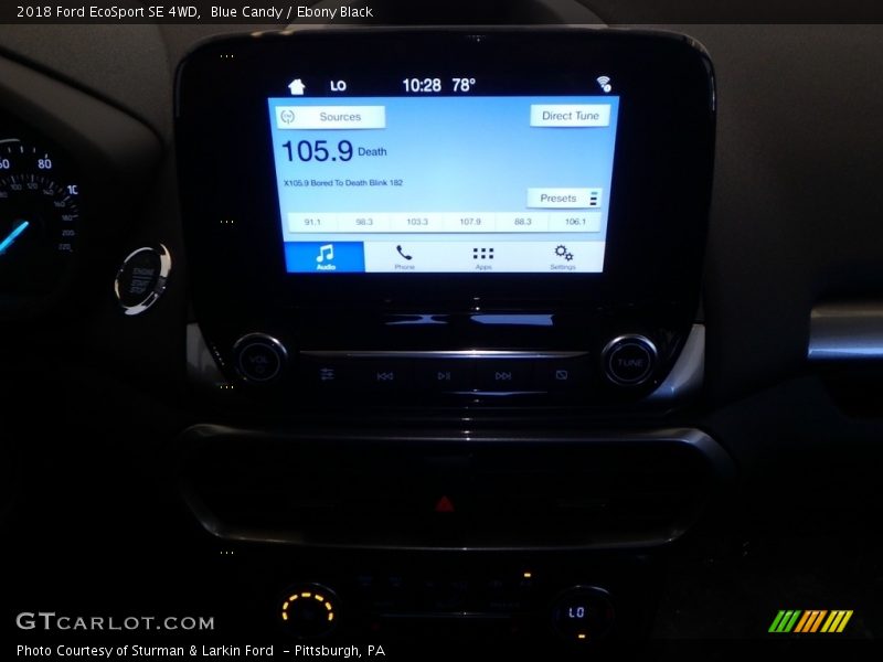 Blue Candy / Ebony Black 2018 Ford EcoSport SE 4WD