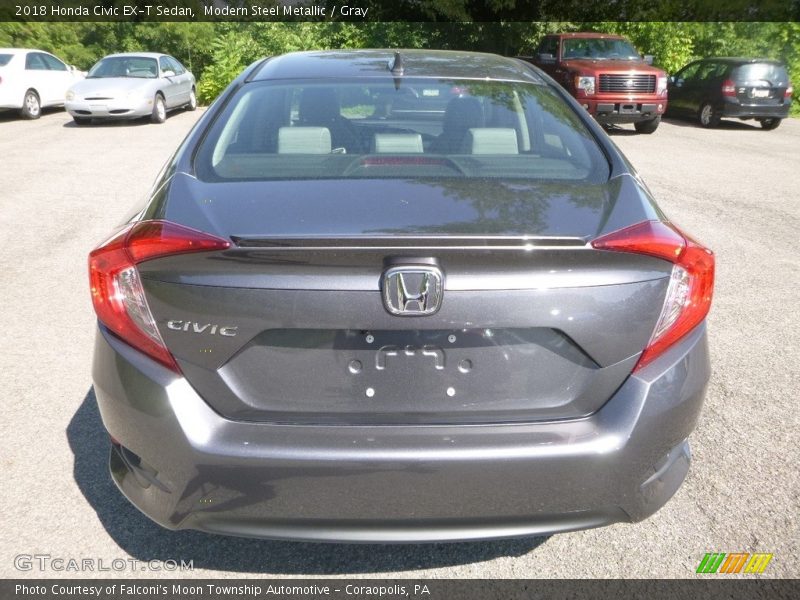 Modern Steel Metallic / Gray 2018 Honda Civic EX-T Sedan