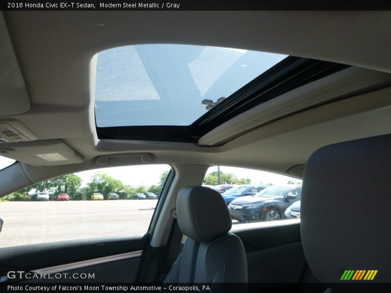 Modern Steel Metallic / Gray 2018 Honda Civic EX-T Sedan