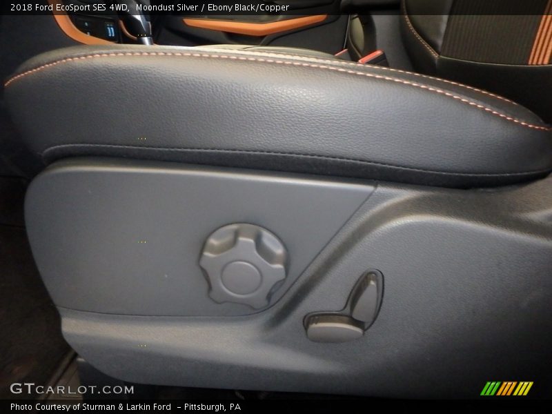 Moondust Silver / Ebony Black/Copper 2018 Ford EcoSport SES 4WD