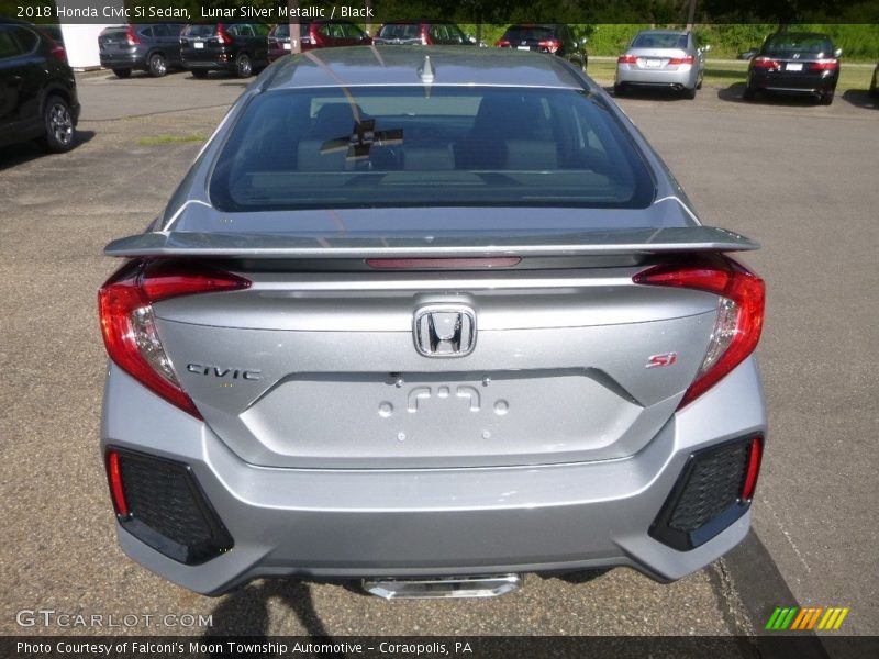 Lunar Silver Metallic / Black 2018 Honda Civic Si Sedan