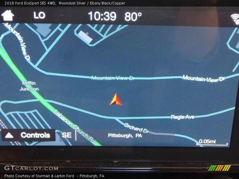 Moondust Silver / Ebony Black/Copper 2018 Ford EcoSport SES 4WD