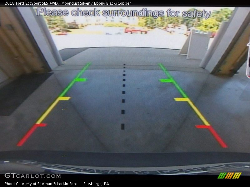 Moondust Silver / Ebony Black/Copper 2018 Ford EcoSport SES 4WD