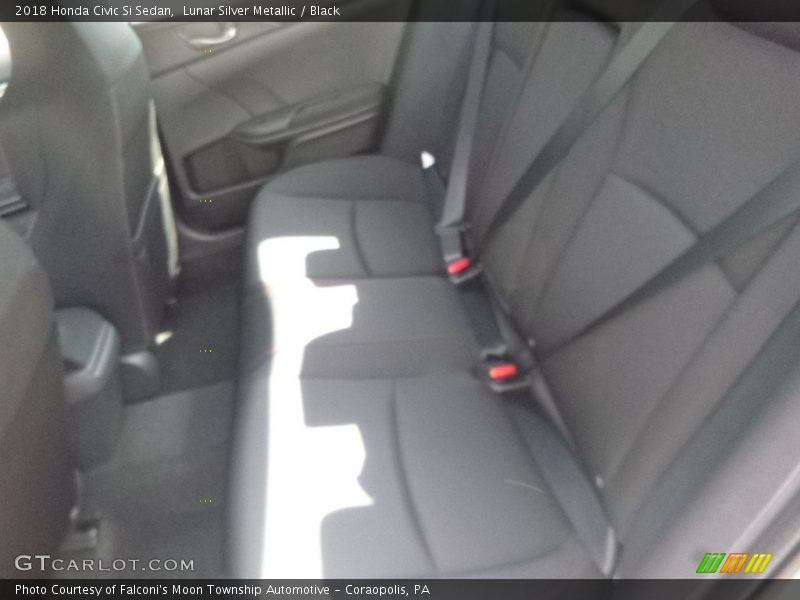 Lunar Silver Metallic / Black 2018 Honda Civic Si Sedan