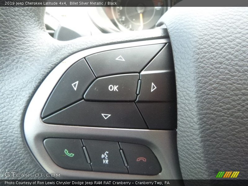 Billet Silver Metallic / Black 2019 Jeep Cherokee Latitude 4x4