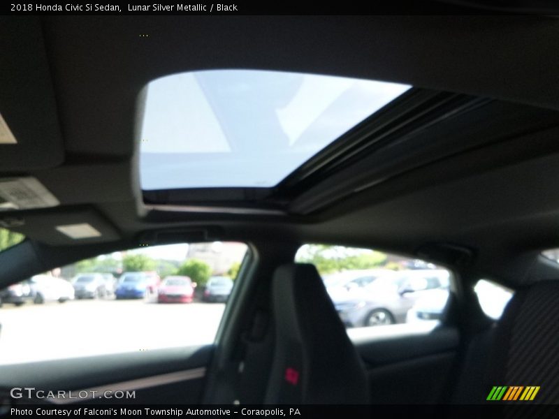 Lunar Silver Metallic / Black 2018 Honda Civic Si Sedan