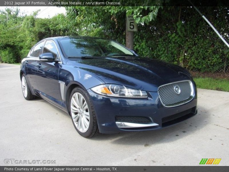 Azurite Blue Metallic / Ivory/Warm Charcoal 2012 Jaguar XF Portfolio