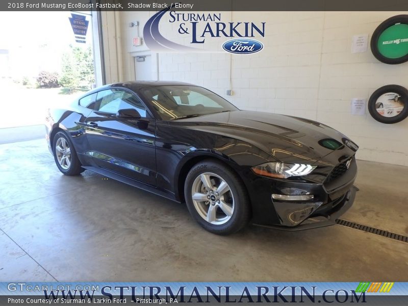 Shadow Black / Ebony 2018 Ford Mustang EcoBoost Fastback