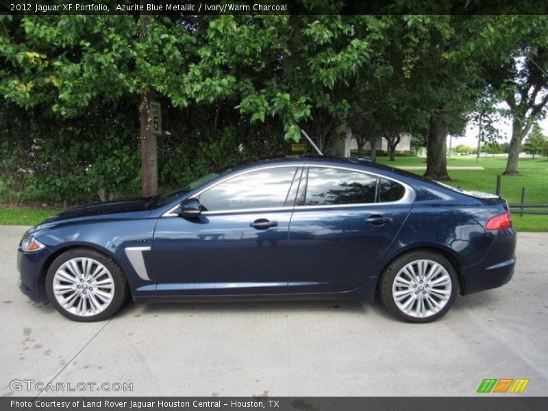 Azurite Blue Metallic / Ivory/Warm Charcoal 2012 Jaguar XF Portfolio