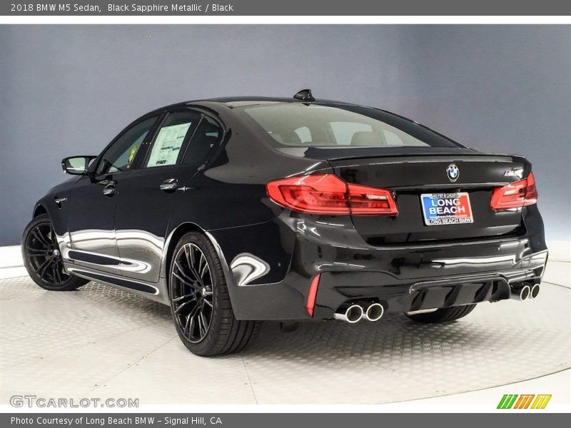 Black Sapphire Metallic / Black 2018 BMW M5 Sedan