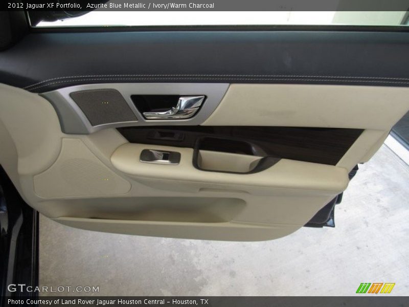 Azurite Blue Metallic / Ivory/Warm Charcoal 2012 Jaguar XF Portfolio