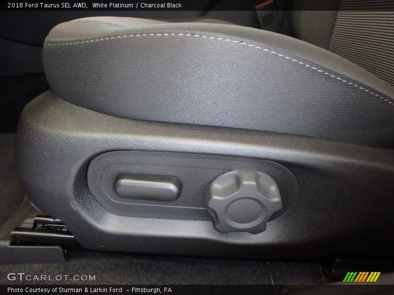 White Platinum / Charcoal Black 2018 Ford Taurus SEL AWD