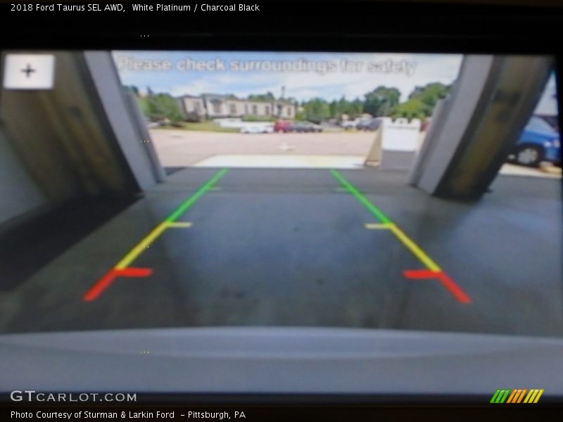 White Platinum / Charcoal Black 2018 Ford Taurus SEL AWD