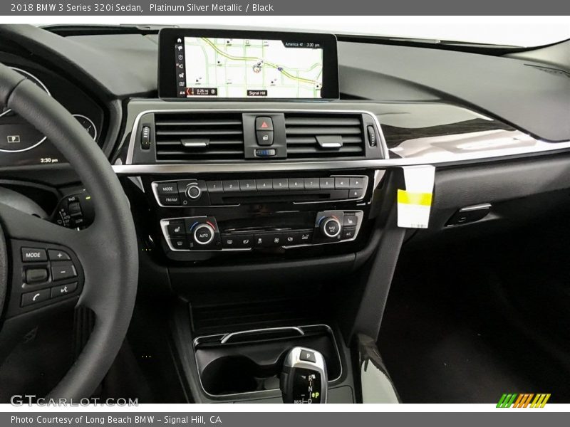 Platinum Silver Metallic / Black 2018 BMW 3 Series 320i Sedan