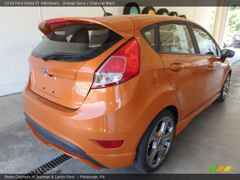 Orange Spice / Charcoal Black 2018 Ford Fiesta ST Hatchback