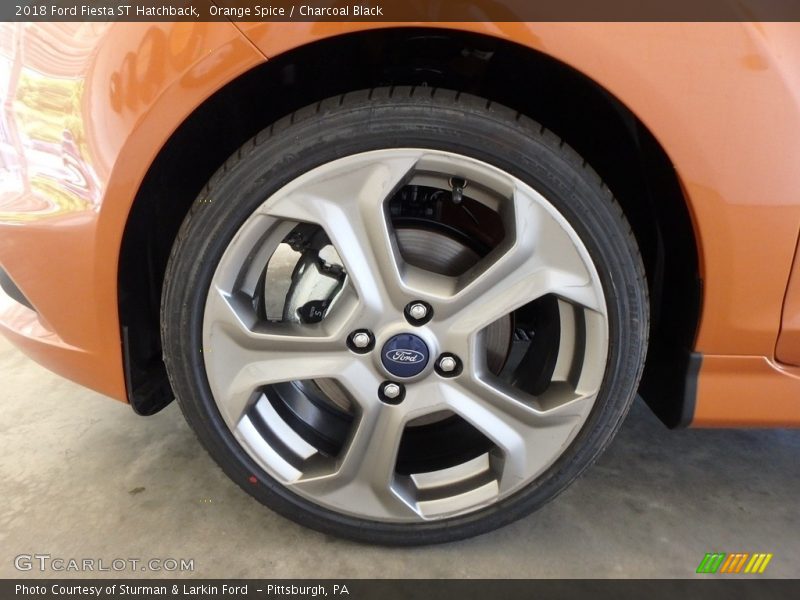 Orange Spice / Charcoal Black 2018 Ford Fiesta ST Hatchback